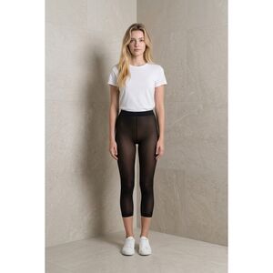 NWT Wolford Velvet 66 Capri Tights Black Matte Soft Opaque 66 Denier S